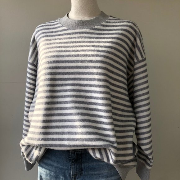 CALVIN KLEIN - STRIPED SWEATSHIRT - Picture 1 of 6